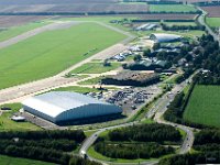 Aerial view of Duxford Airfield.